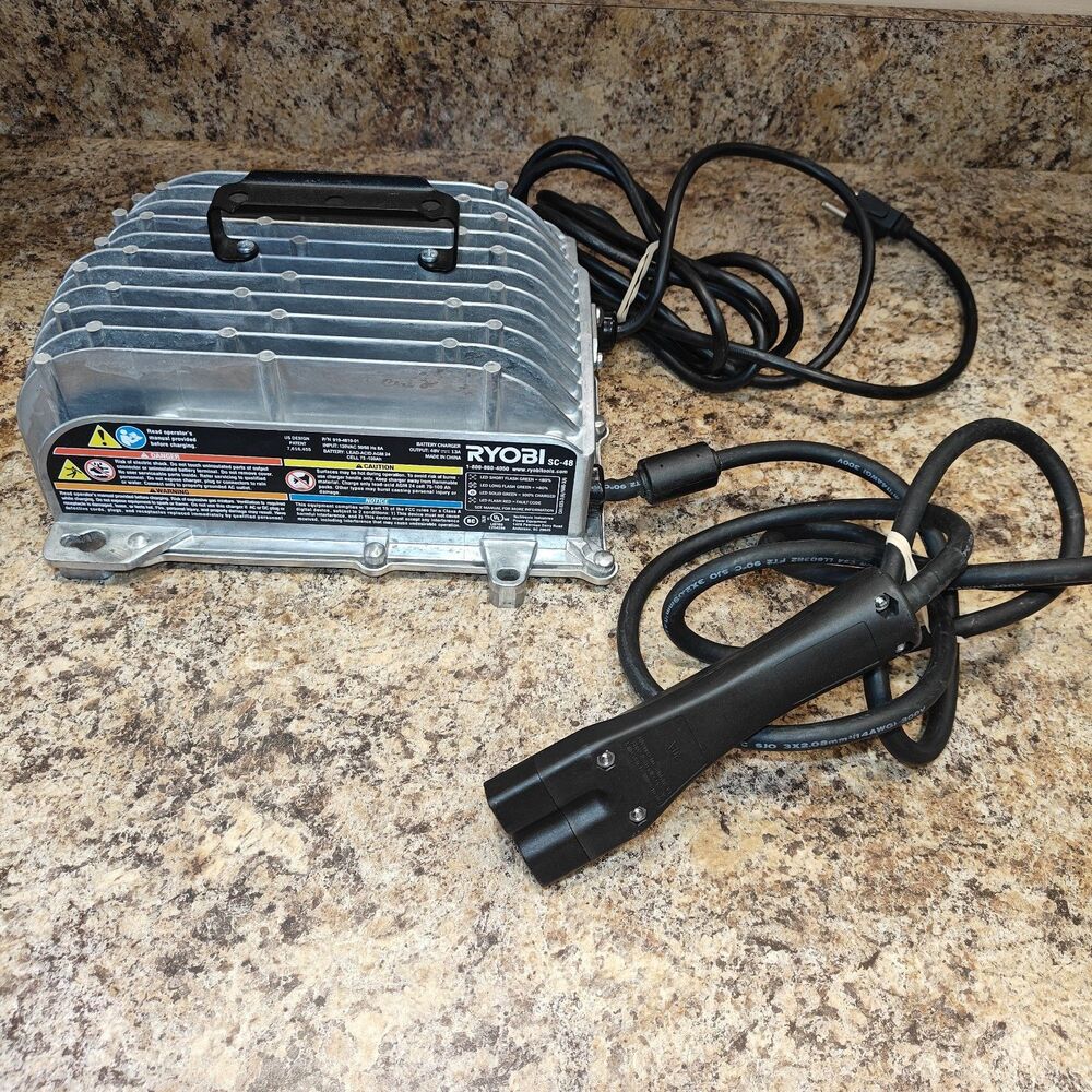 RYOBI Lawn Mower, Golf Cart Battery Charger 635671 SC-48 Volt - Part # 140448001